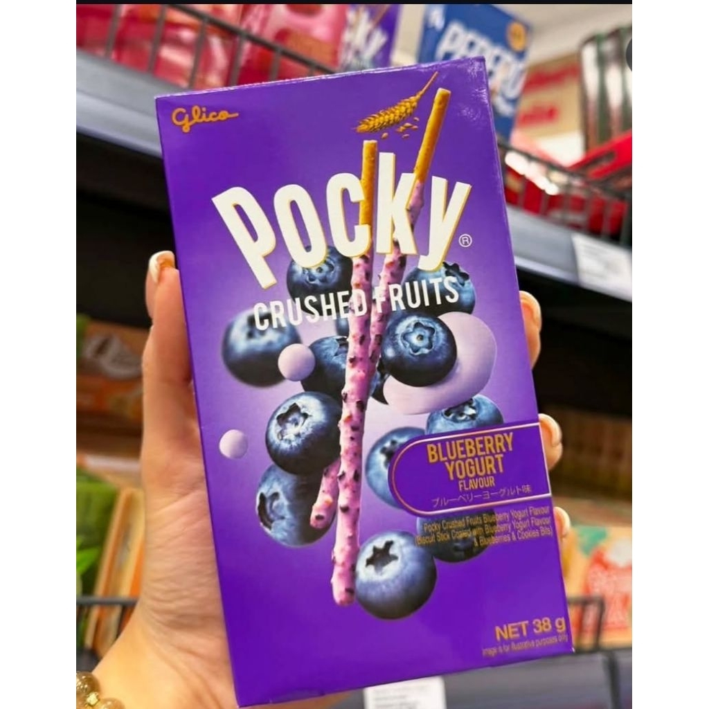 Pocky Crushed Fruit Blueberry Yogurt 38gr