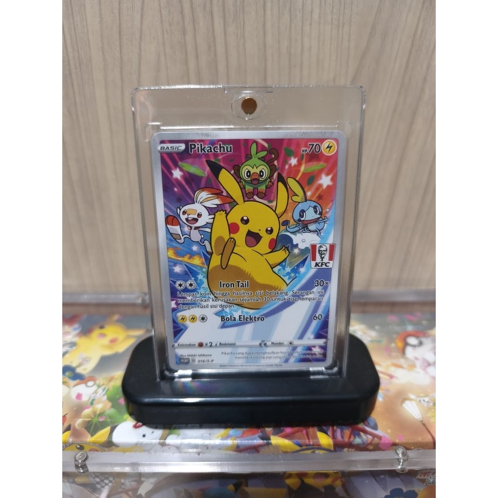 KARTU POKEMON PIKACHU KFC PROMO INDONESIA