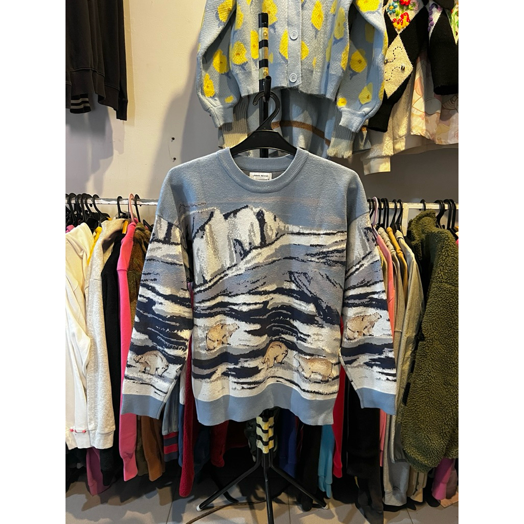sweater rajut landscape//knitwear rare//rajut karakter
