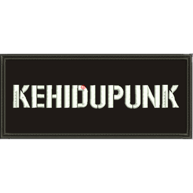 PATCH BORDIR-KEHIDUPUNK-FLOWERSTICH