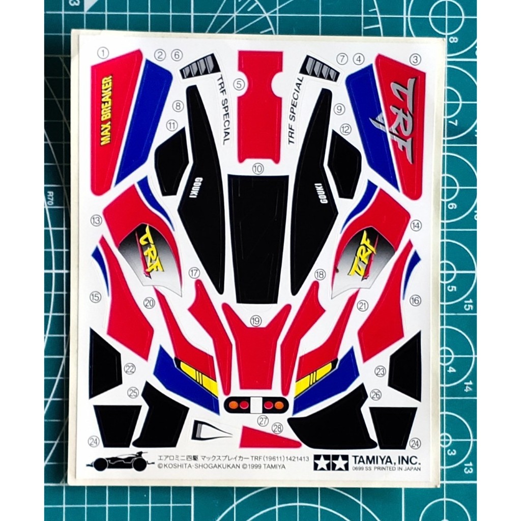 Tamiya 19611 Sticker Decal Max Breaker TRF