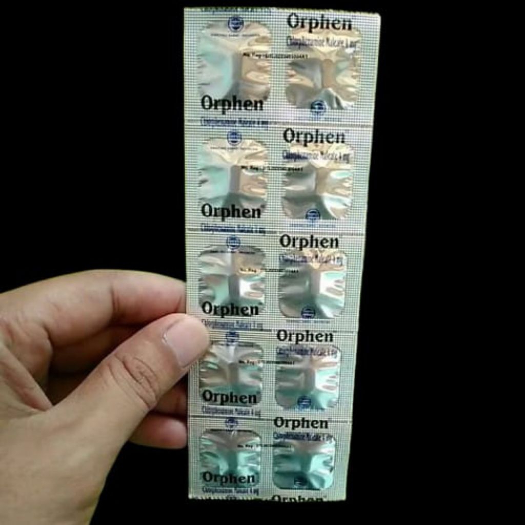 Orphen obat gatal dan alergi 1 Strip 10 biji