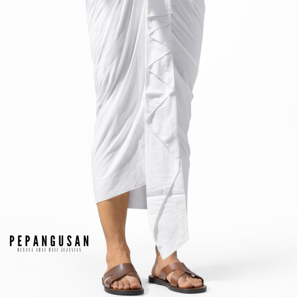 Pepangusan Bali - Kamen Putih Polos Lembaran Premium | Kamen Putih Busana Adat Bali