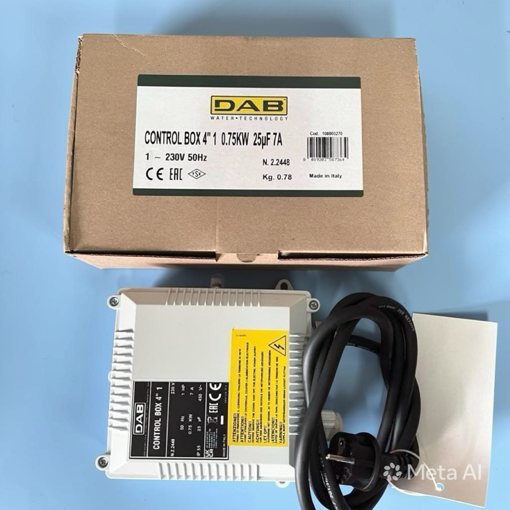Control Box Submersible DAB 1 HP, 1 Phase, Italy