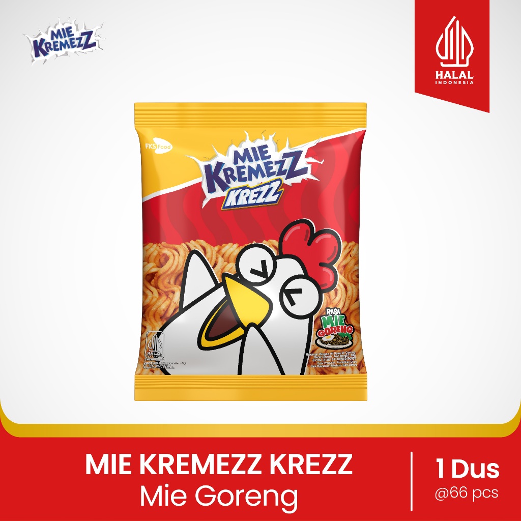 Mie KREMEZZ KREZZ  Mie Goreng Isi 30gr  11 pcs  1 Karton/Dus Jajanan Jadul Porsi Banyak Snack Mi Ker