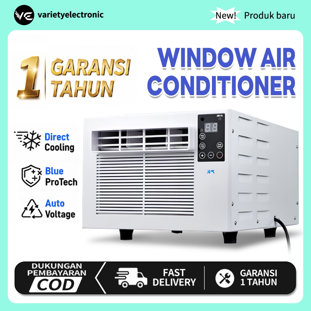 [Ready]AC Portable  AC mini portabel pemanasyang dipasang di dinding di kamar tidur AC 12 PK REIWA 1