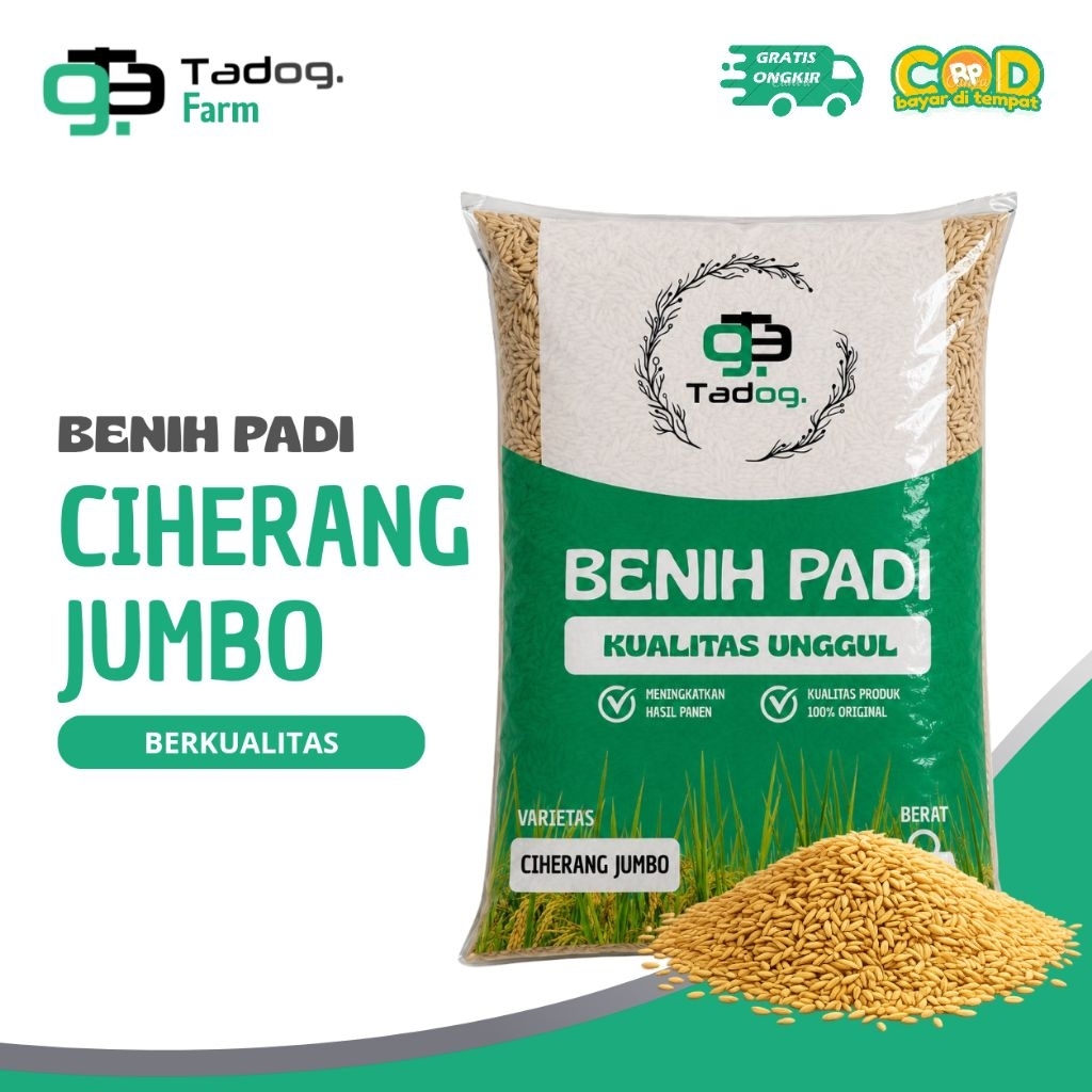 Benih Padi Ciherang Jumbo Super Berkualitas 5kg