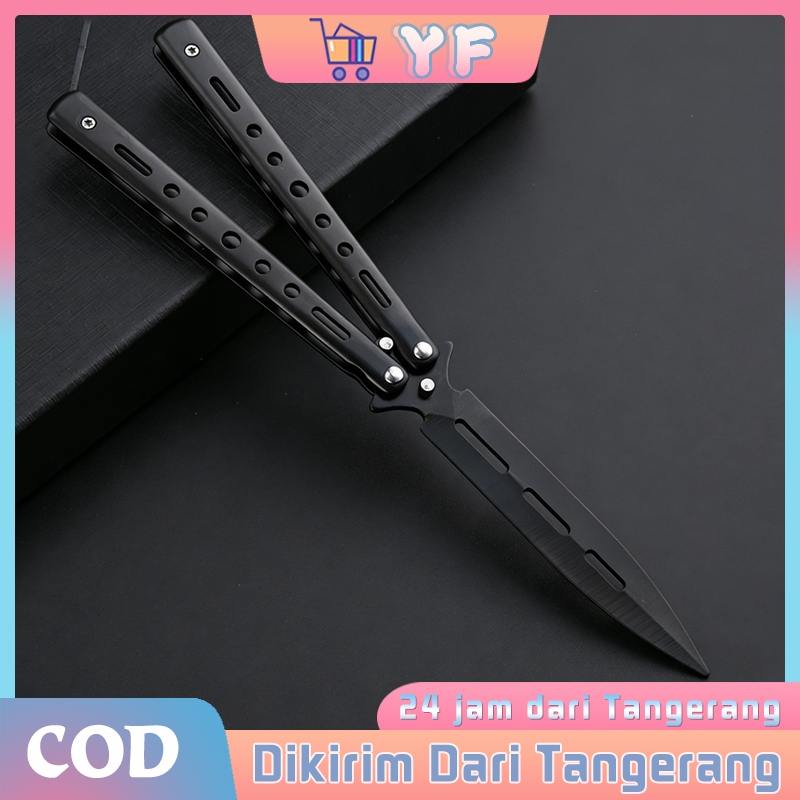 Mainan Pisau Latihan Balisong Model CSGO - Aksesori Koleksi Gamer Valorant