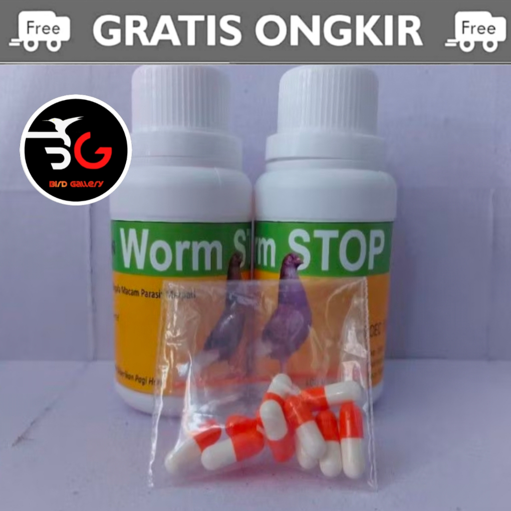 BARON WORM STOP OBAT CACING MERPATI TABLET PER 1 CAPSUL