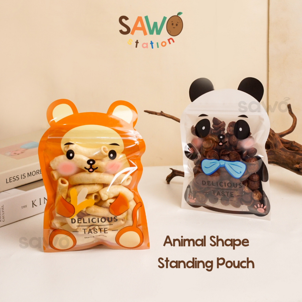 Pouch Plastik Motif Lucu Kemasan Makanan Souvenir Snack Cemilan Murah Packaging Food
