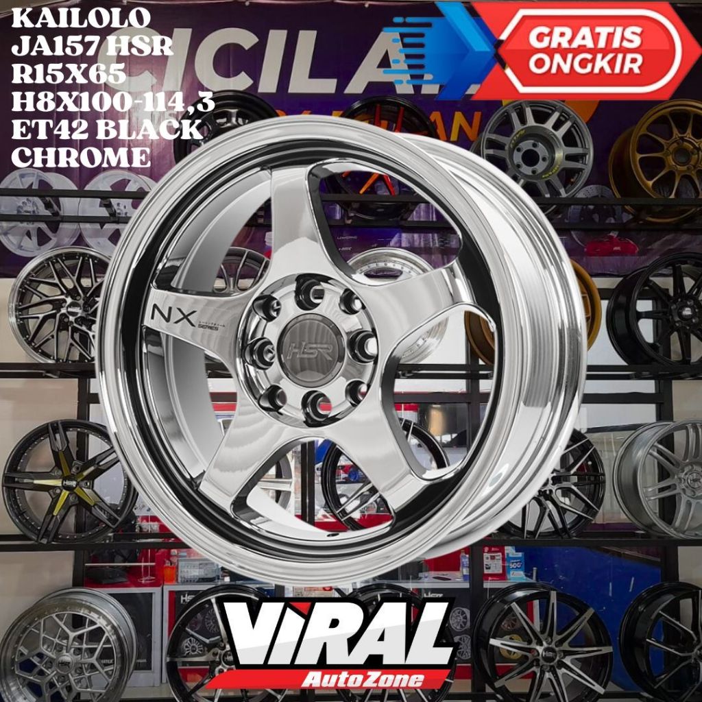 VELG TE37 RING 15 HSR KAILOLO R15 UNTUK VELG MOBIL BRIO AGYA MIRAGE PICANTO