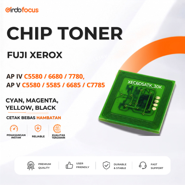 CHIP TONER FUJI XEROX DC IV 5580/6680/7780, AP V 5580/6680/7780 - INDOFOCUS