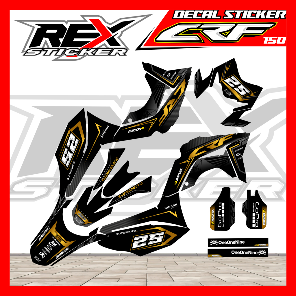 Decal Sticker CRF 150, Sticker CRF 150 cc / Decal Sticker CRF 150, Sticker CRF 150 cc
