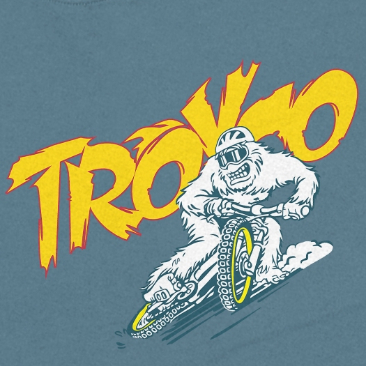 Troy Company Tshirt Mineral Blue Yeti Bicycle - Kaos Pria Lengan Pendek Biru Mineral MTD 2932
