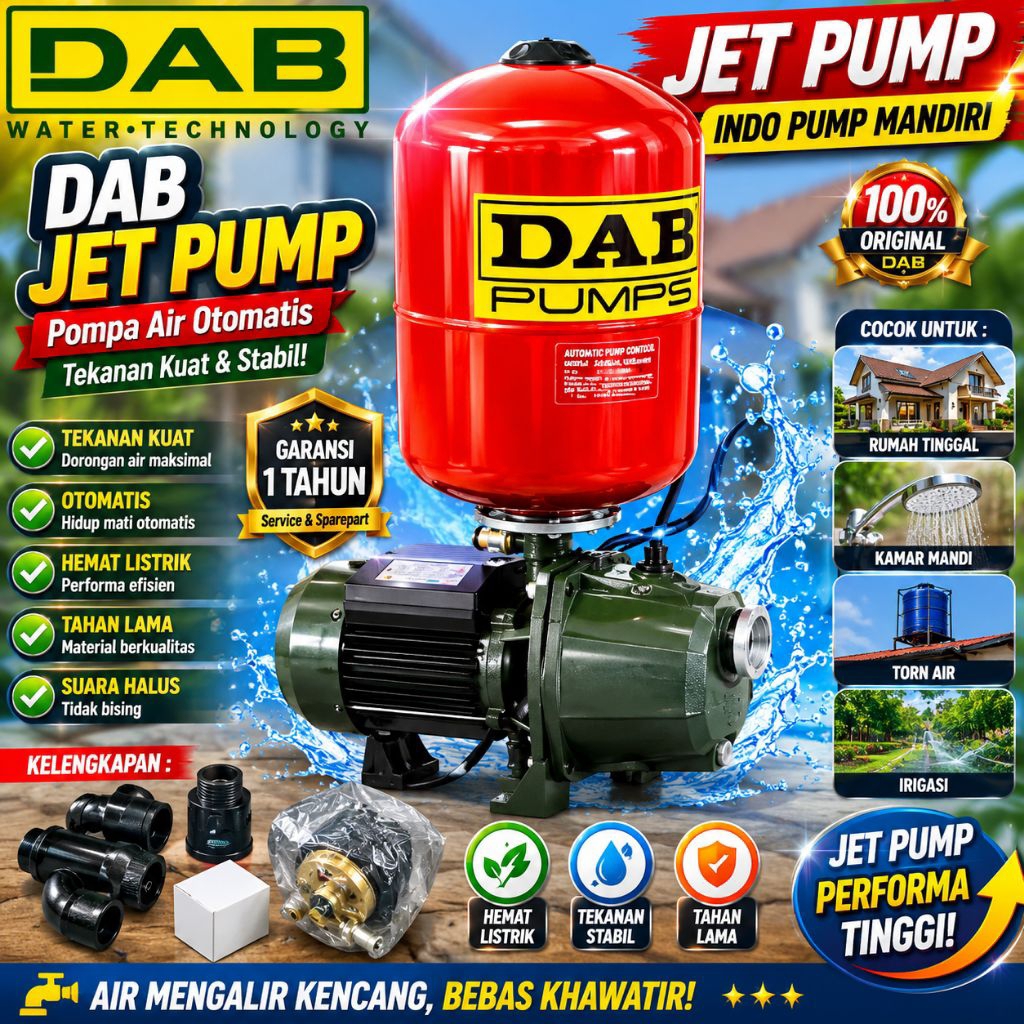 Pompa Air Jet Pump Otomatis DAB 255 Pompa Air Jet Pump DAB