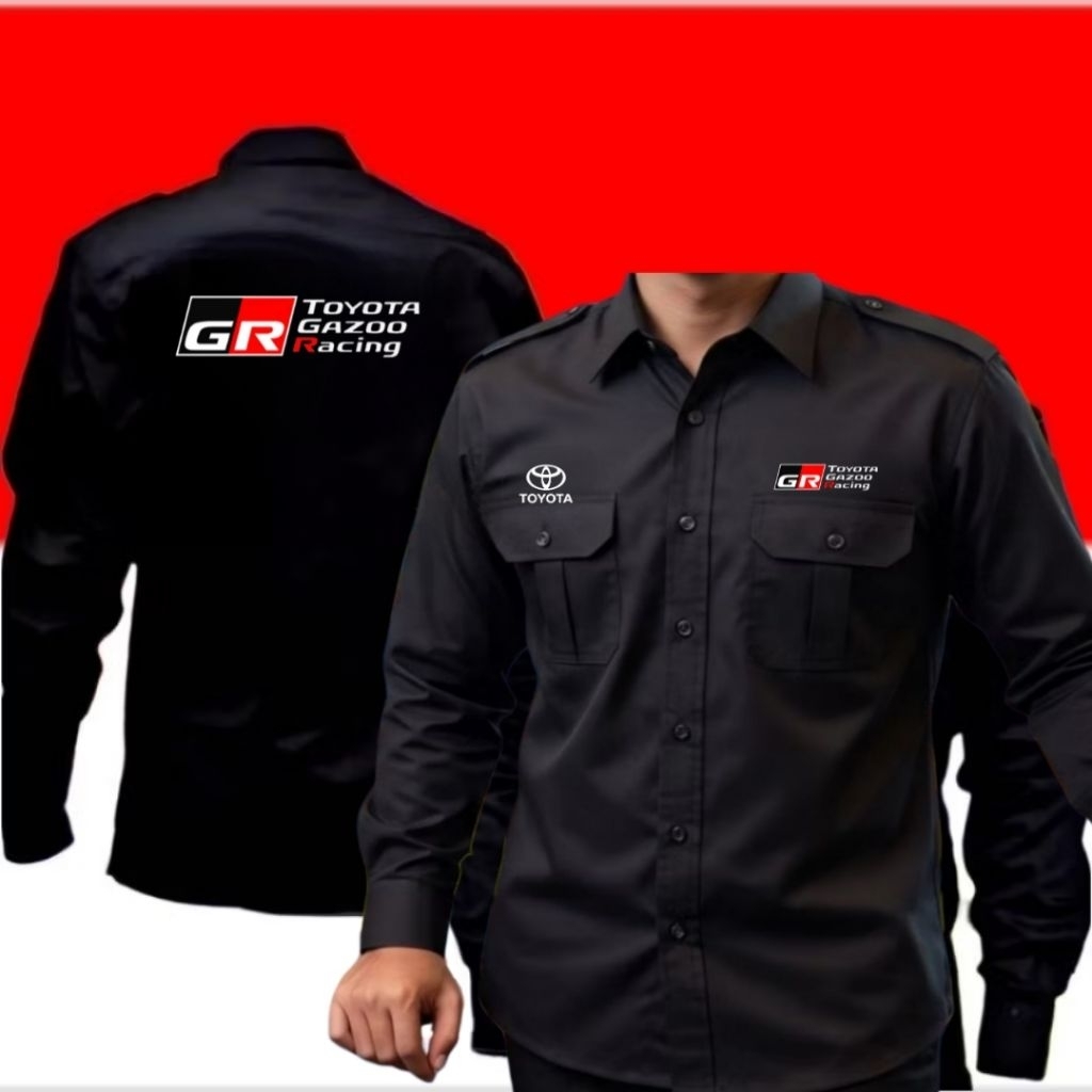 terbaru kemeja Toyota gazoo racing baju Toyota gazoo racing seragam Toyota gazoo racing Pdh Toyota g