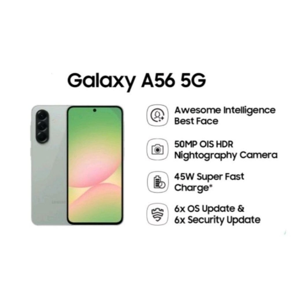 HP SAMSUNG GALAXY A56 5G 8/128 | 8/256 | 12/256 - SAMSUNG A56 5G GARANSI RESMI