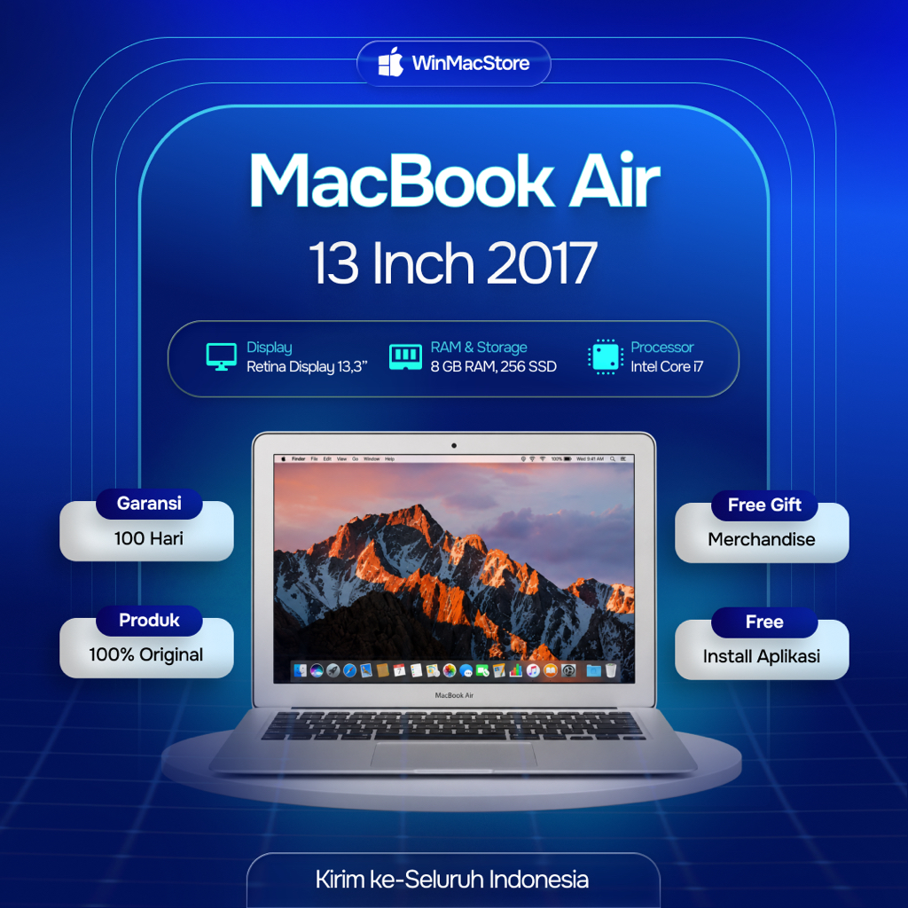 MacBook Air 13'' 2017 RAM 8 GB SSD 256 GB Core i7 | Silver | Second