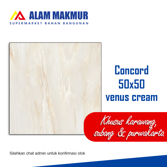 Keramik 50x50 Concord venus cream/ keramik glossy