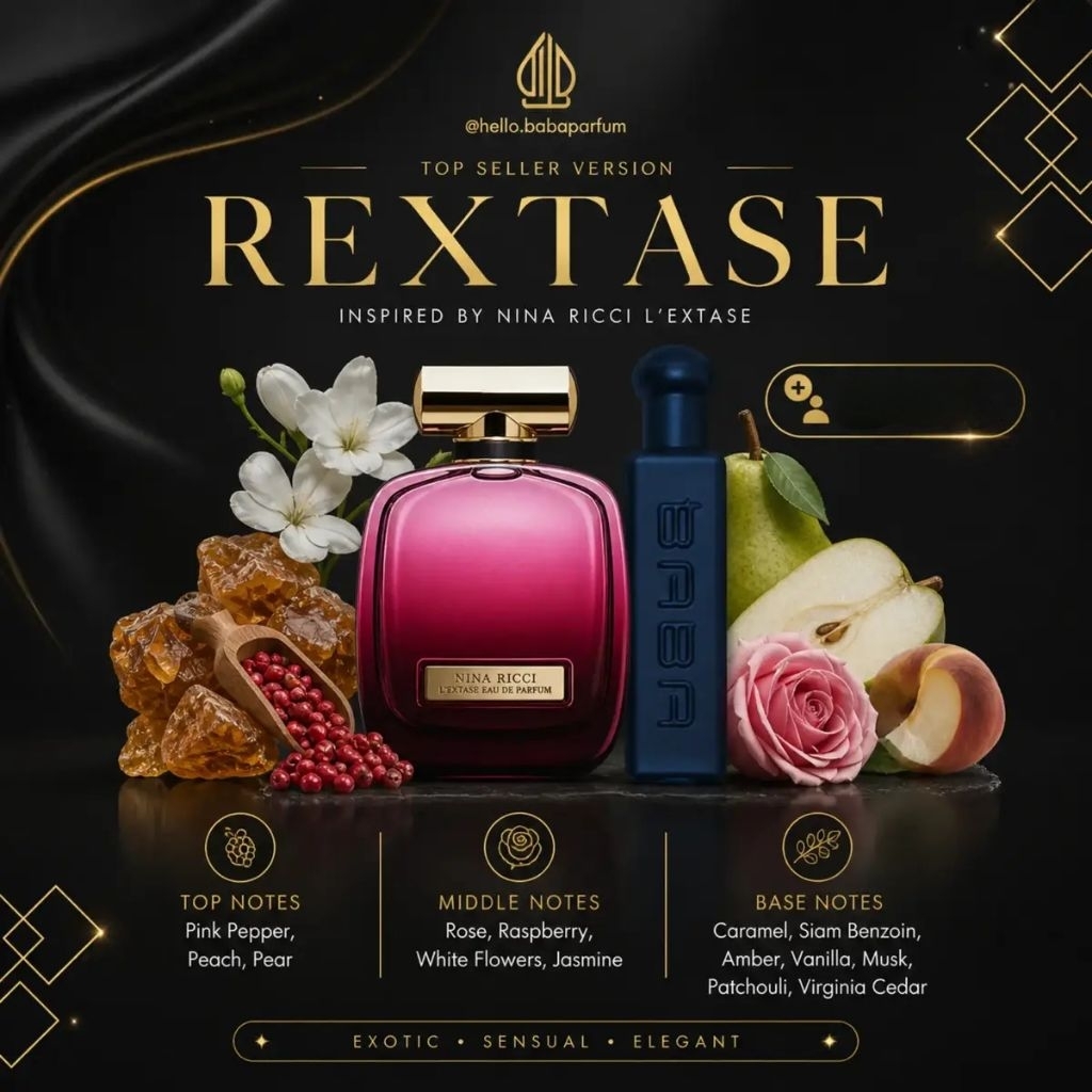 Baba Parfume Rextase Aroma Premium wangi tahan lama 30 ml