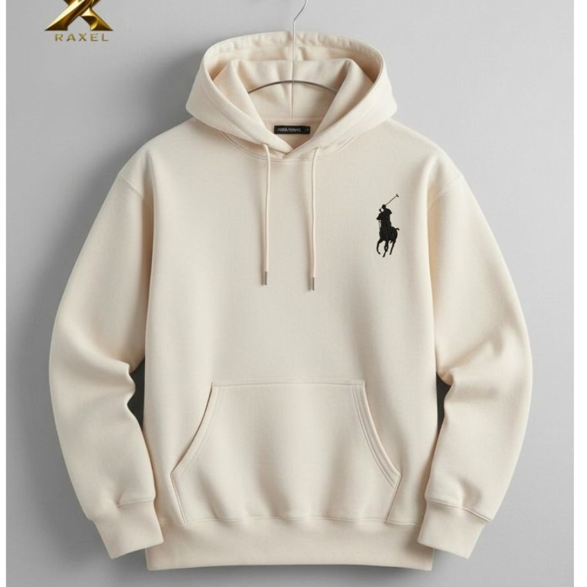 new edition hoodie Polo Ralph Lauren pria wanita full tag & label original - jacket hangat style kor