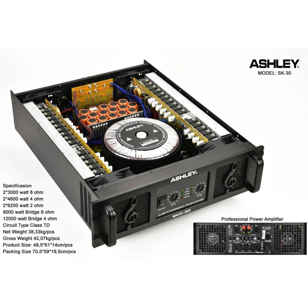 Power Ashley SKD 30 Class TD Amplifier 9000W