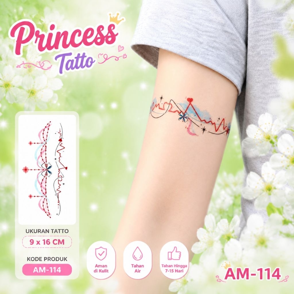 TATTO | Tatto temporer | Sticker tatto temporer | Kode AM-114 | Tahan 7 hari