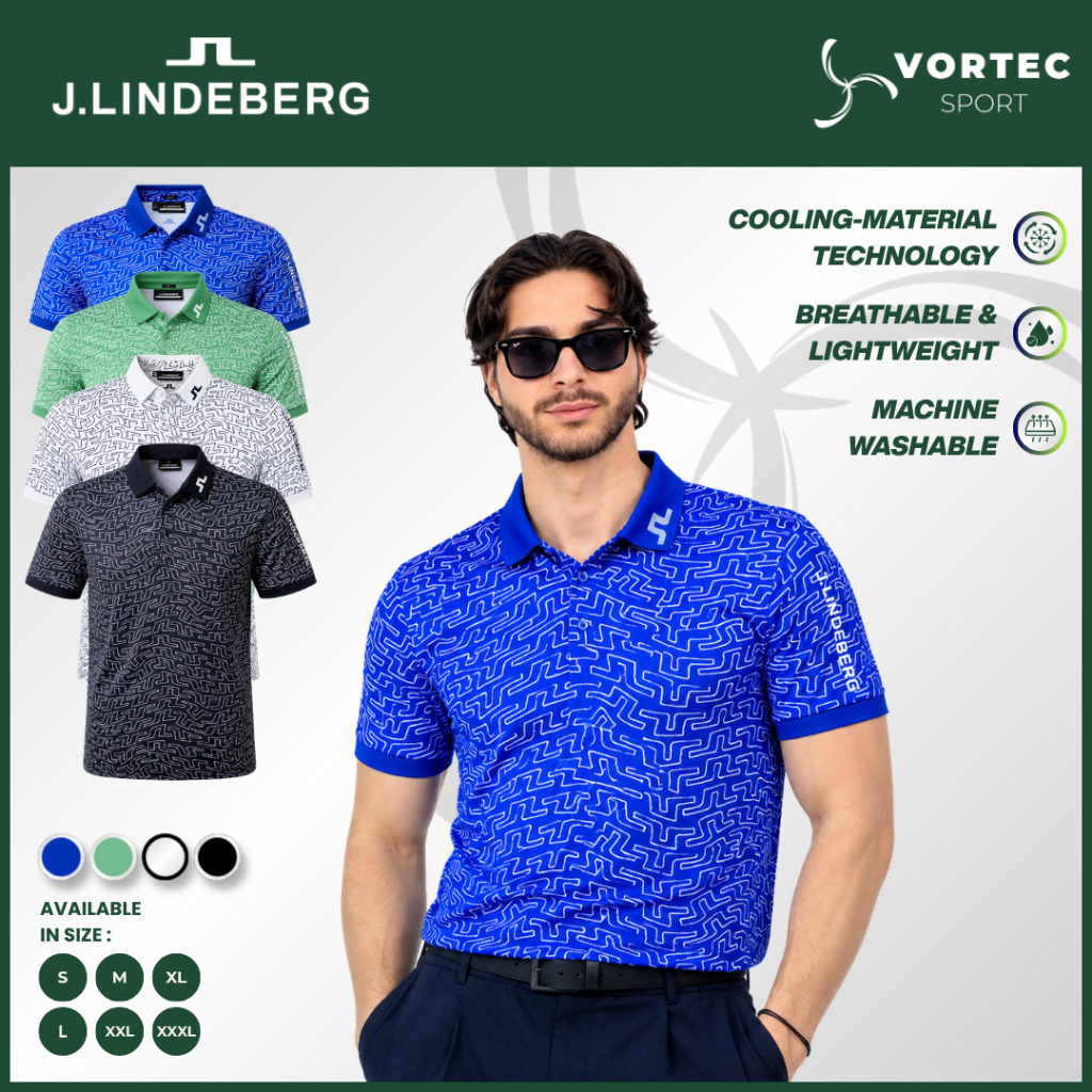 JL Golf Polo Shirt -Kaos Olahraga Golf Tennis Lari Paddle-JL06