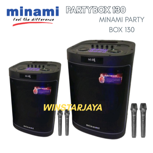 SPEAKER MINAMI PARTYBOX-130 MINAMI PARTYBOX 130 2 MIC WIRELEESS