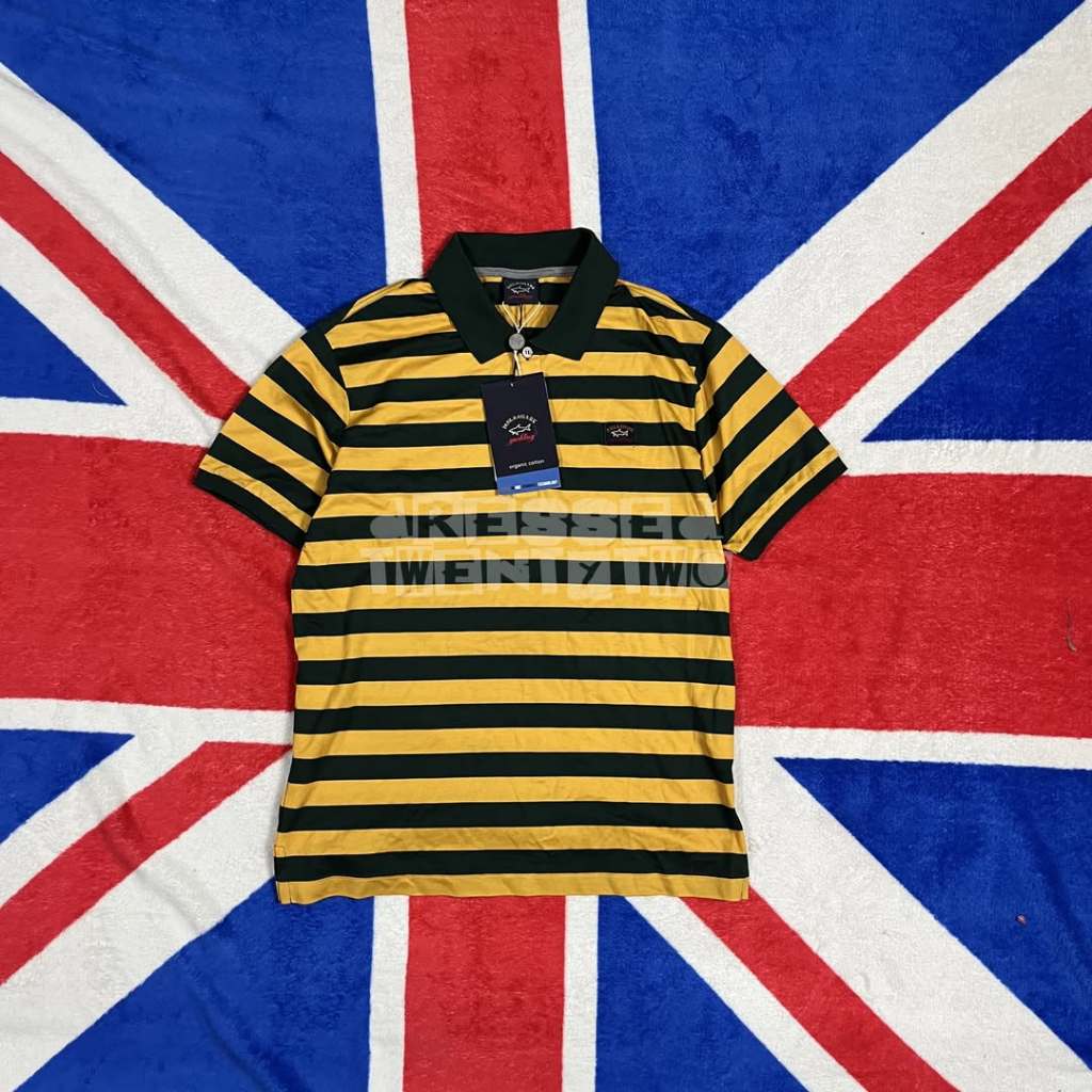 PAUL AND SHARK STRIPES POLO SHIRT BRAND NEW WITH TAG
