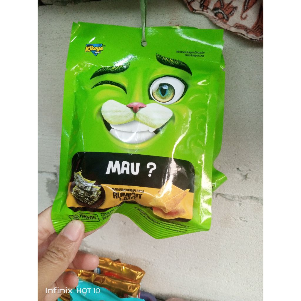 Kikoya Potato Q Snack 1pcs Random- Rasa Telur Asin, Kikoya Rumput Laut, Kikoya Sambal Balado, Kikoya