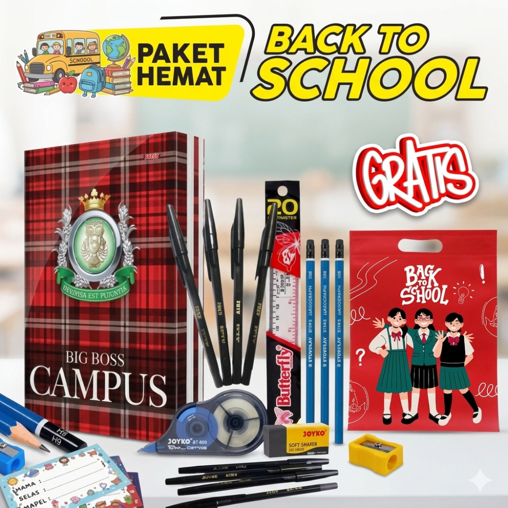 Perlengkapan Alat Tulis Sekolah Set Buku Tulis Set Alat Tulis Sekolah