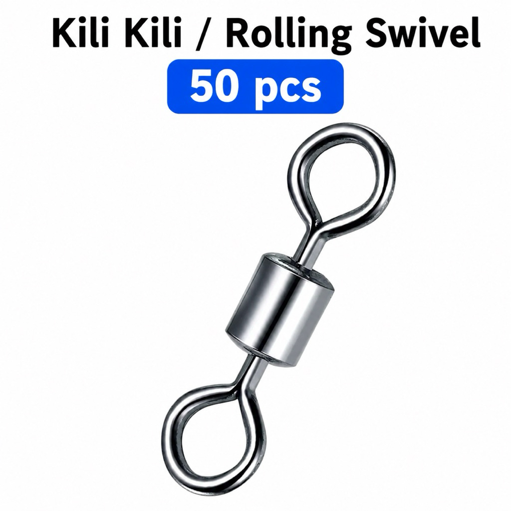 50Pcs Kili Kili /  Rolling Swivel