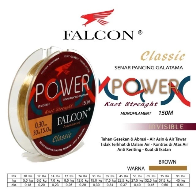 Falcon Power senar pancing panjang 150 meter