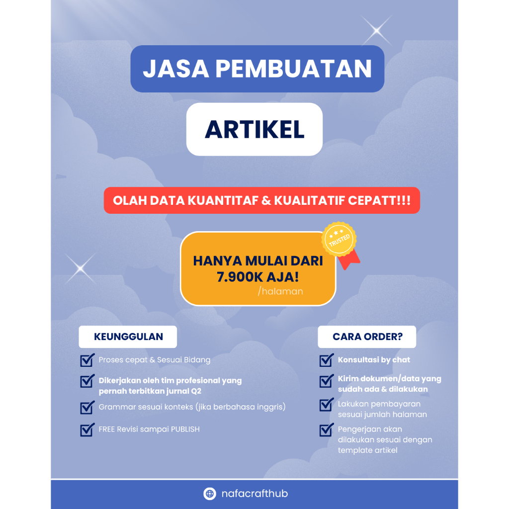 OLAH DATA KUANTITATIF/KUALITATIF: Jasa pembuatan artikel sinta 2-6 terpercaya
