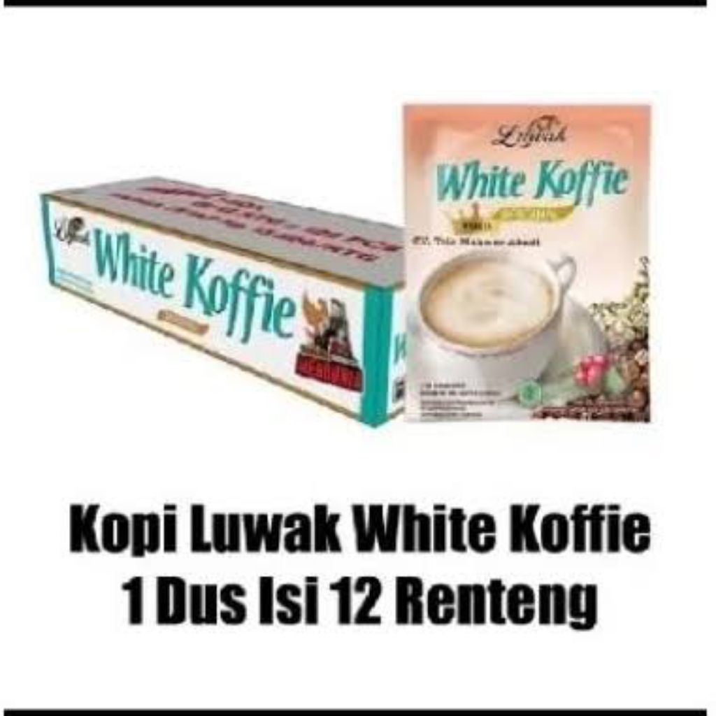 (berkahjoyo) KOPI SASET LUWAK WHITE COFFEE - KAPAL API