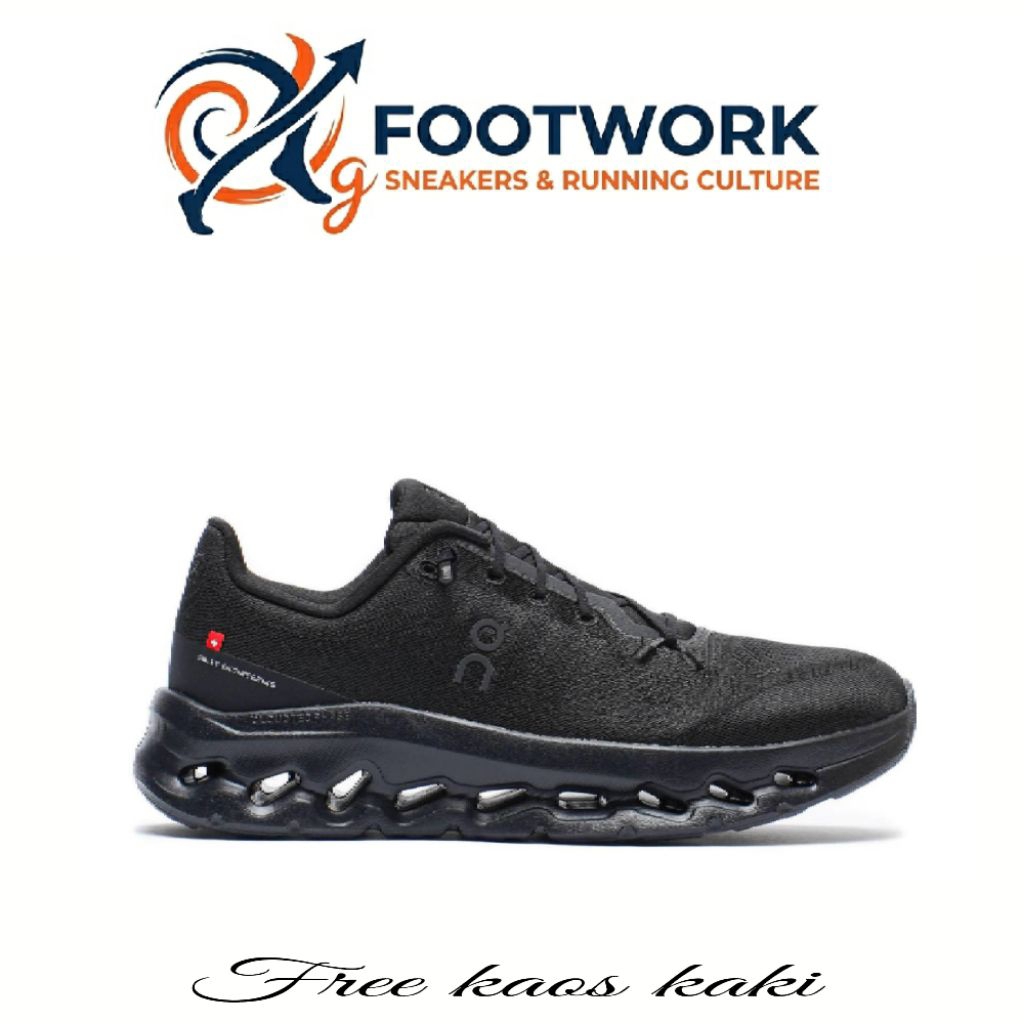 FOOTWORK/Sepatu running pria cloudtilit full black