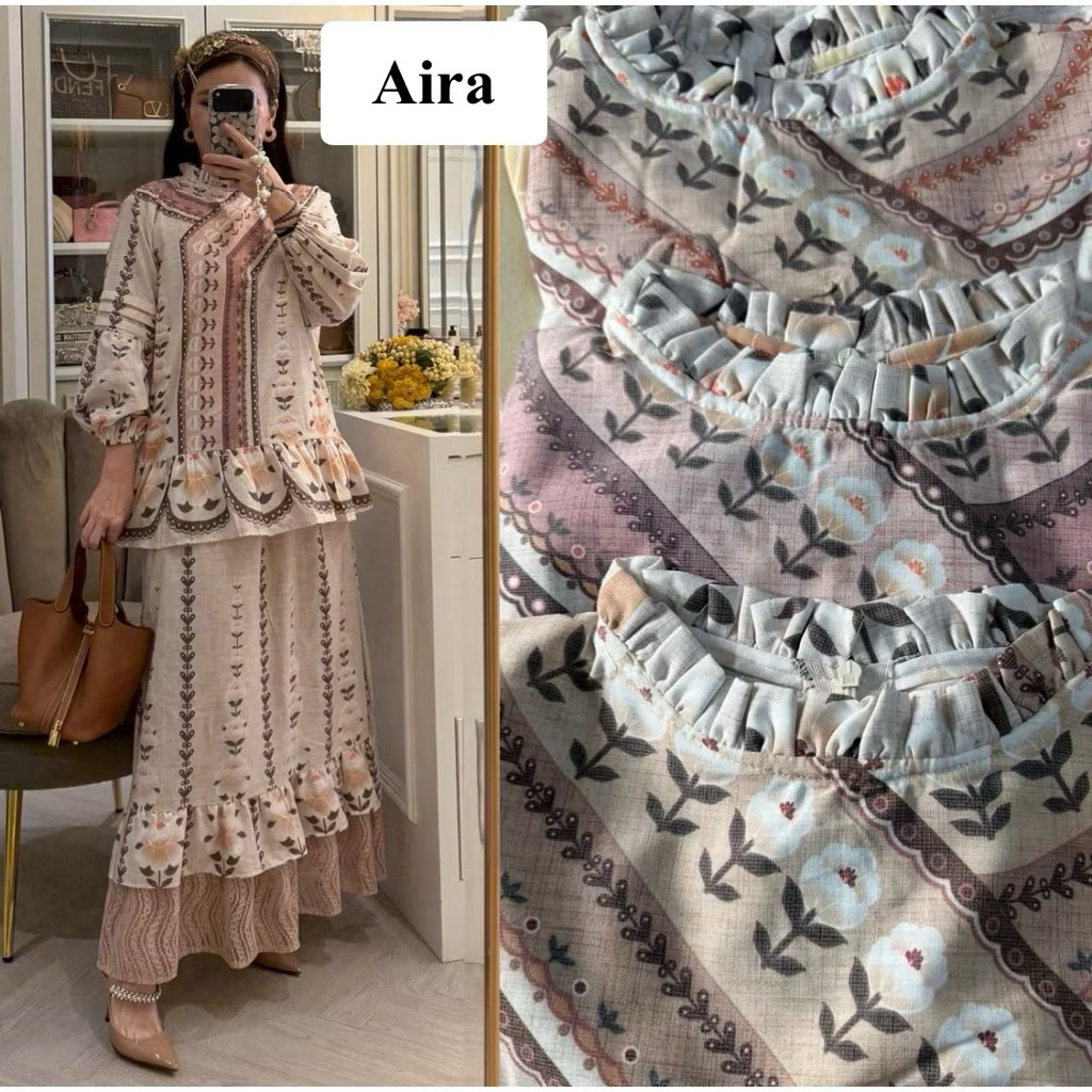 Setelan Rok Brukat Meijiwang Korean Style
