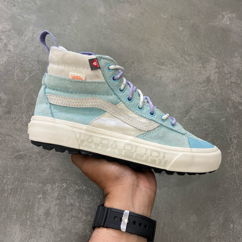 [Size 39] Napapijri x Vans SK8-HI MTE-2 ‘Blue’ (VN0A5HZZ97E) Second Original Kondisi Mulus Nominus. 