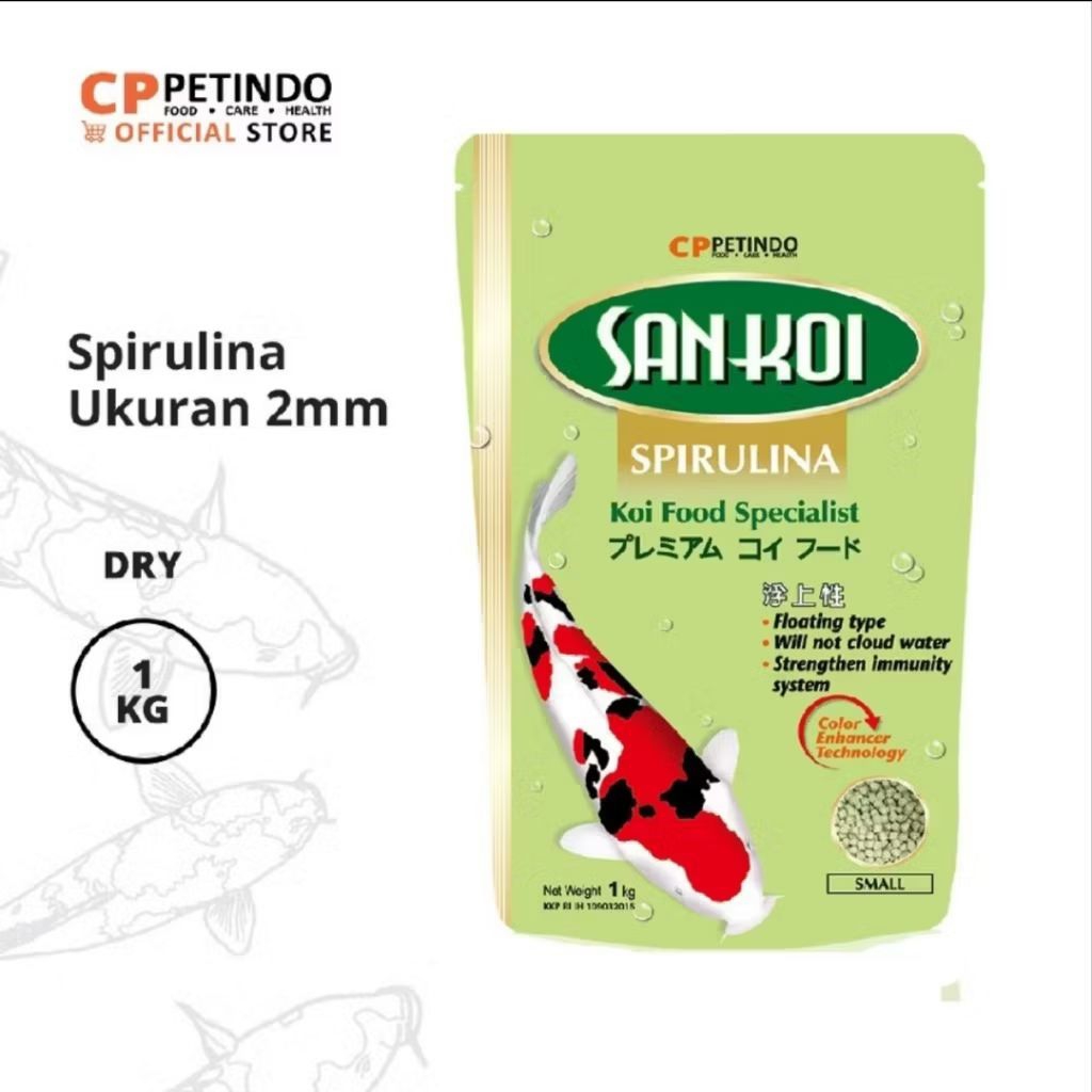 SANKOI Pelet Ikan Sankoi Ekstra Spirulina Pakan Ikan Berkualitas Untuk Warna