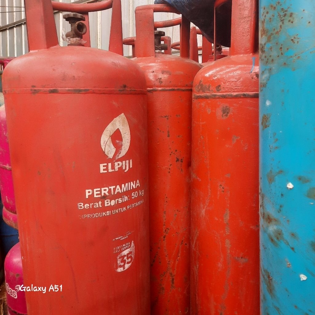 tabung gas 50kg kosong rollingan tanpa isi