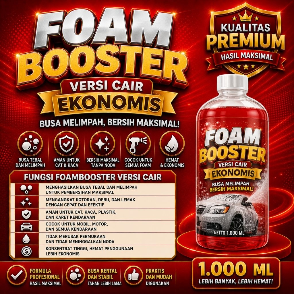 FOAM BOOSTER CAIR EKONOMIS | Penguat Busa Sabun Laundry & Cleaning