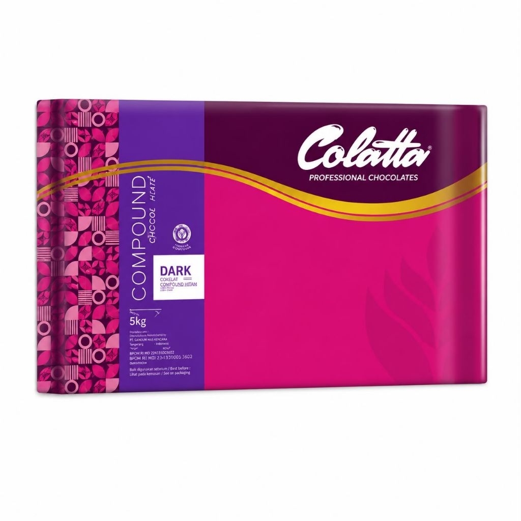 [5KG] COLATTA DARK CHOCOLATE COMPOUND / COLATTA DCC KEMASAN 5KG