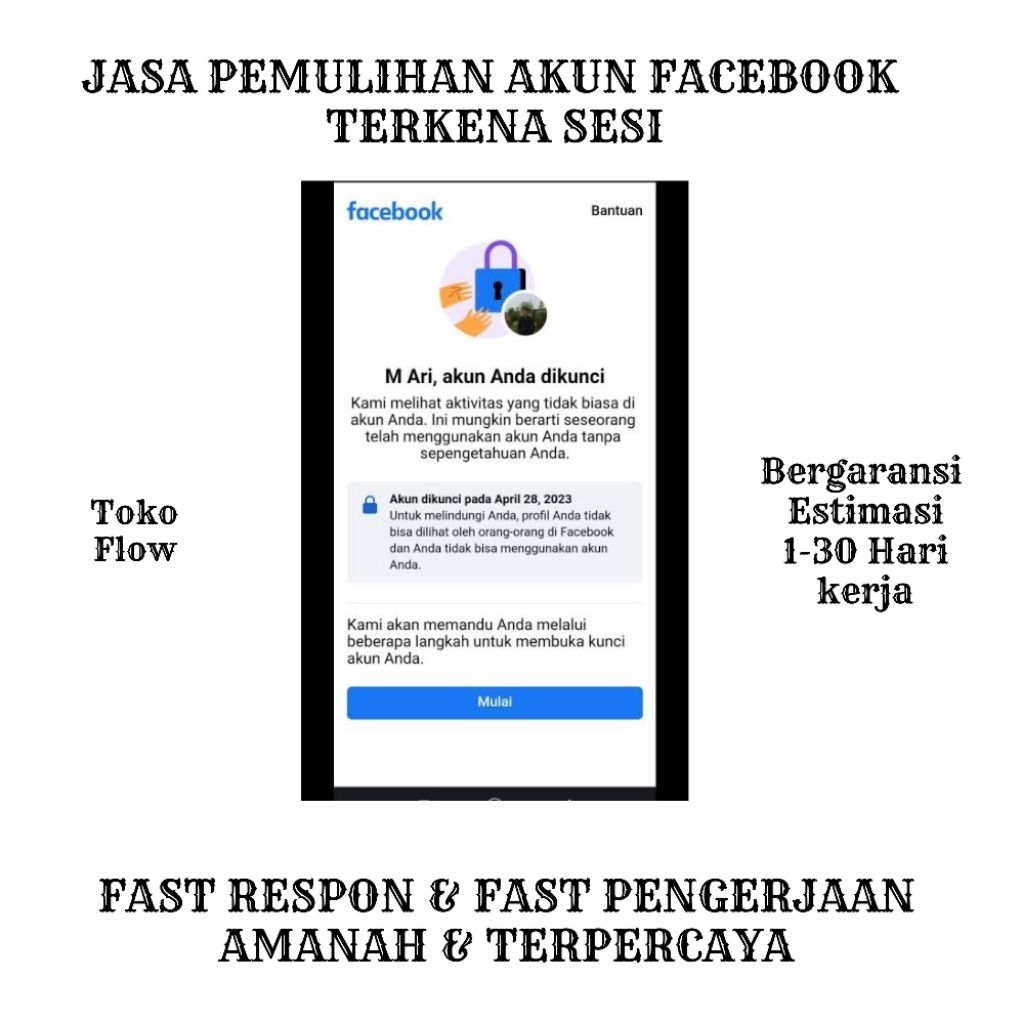 JASA BUKA BAN SESI AKUN FACEBOOK BERGARANSI