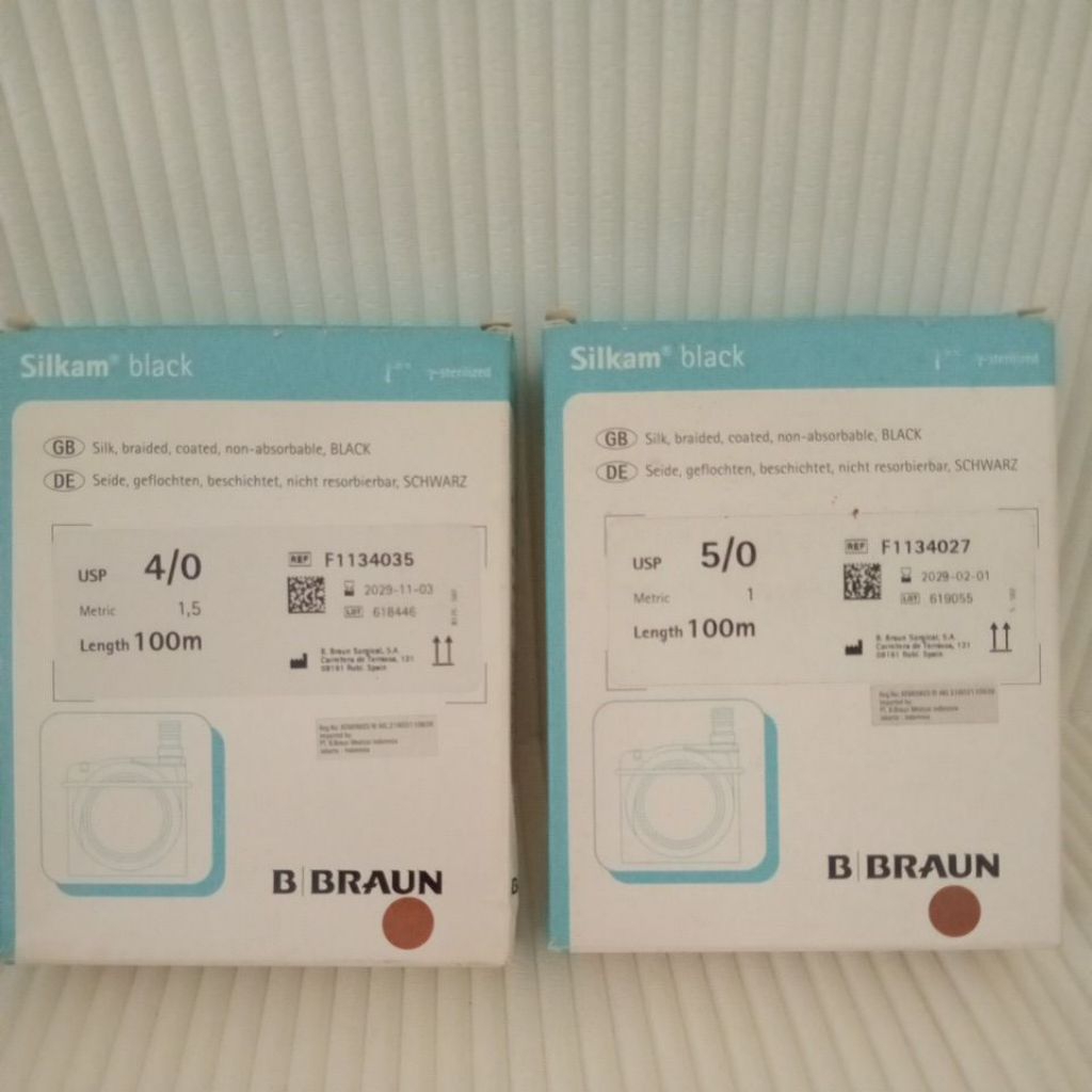 B Braun silkam Black#Benang Silk#Benang Jahit Silk#Catgut Silk#Benang Operasi Silk