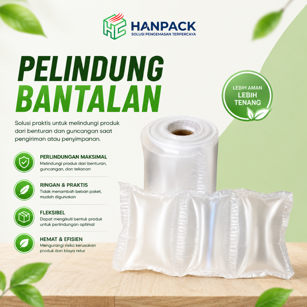 Hanpack Pelindung Bantalan 20CM X 600M Tebal 18Micron