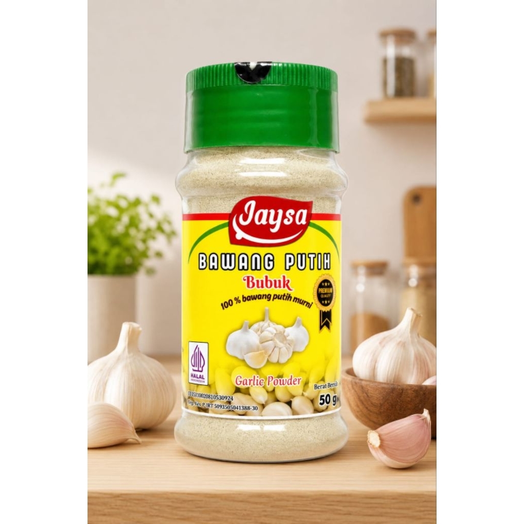 Bawang Putih Bubuk 50 gr / Garlic Powder / Bawang Putih Bubuk / Garlic Powder Grade A / Bubuk Bawang