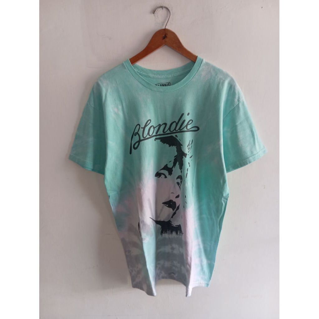 kaos tshirt band Blondie tie dye official merch