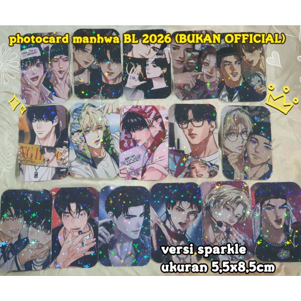 ecer photocard bukan official manhwa BL 2026