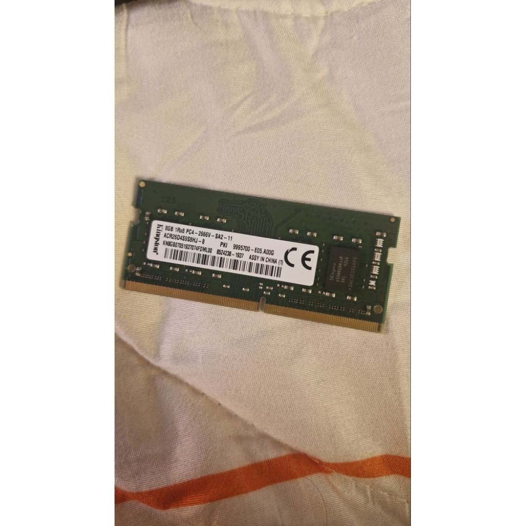 RAM Kingston 8GB bekas laptop Acer Nitro 5